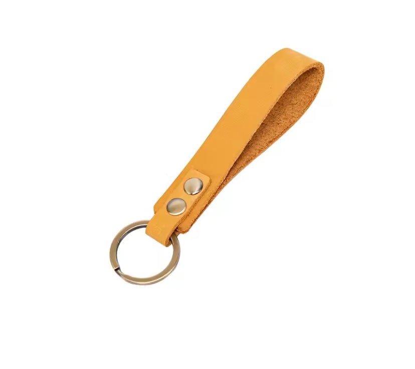 porte-clés en cuir véritable