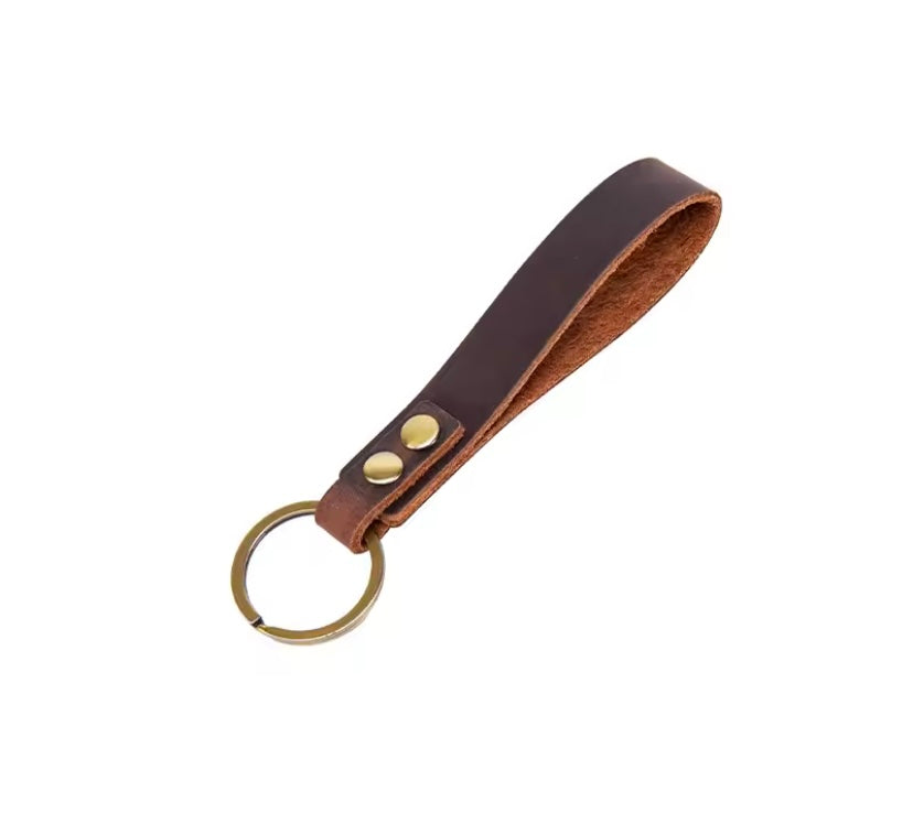 porte-clés en cuir véritable