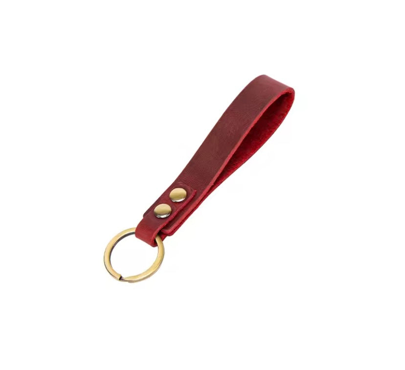 porte-clés en cuir véritable