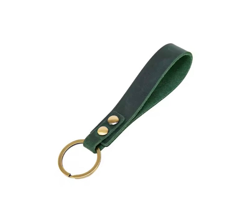 porte-clés en cuir véritable