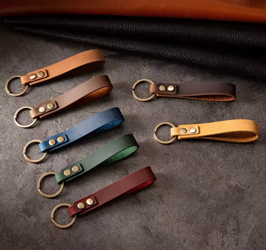 porte-clés en cuir véritable